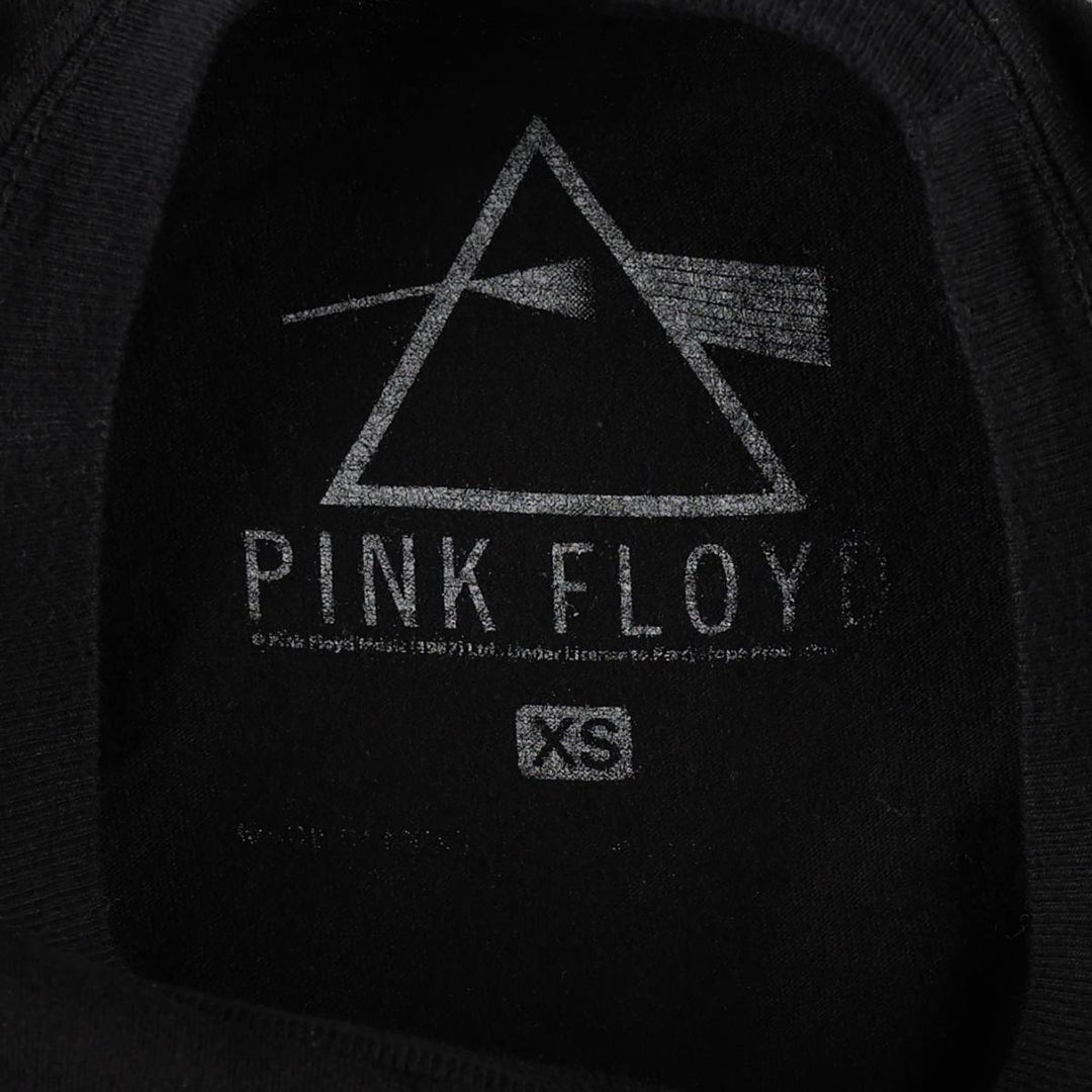 PINK FLOYD Rhinestone Band T-Shirt (Women's Size XS) unclear black type Vintage Second Hand
