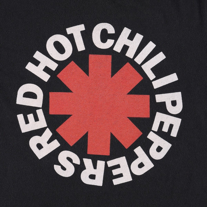 Bay Island RED HOT CHILI PEPPERS Band T-shirt (Women's Size S) cotton black type Vintage Second Hand