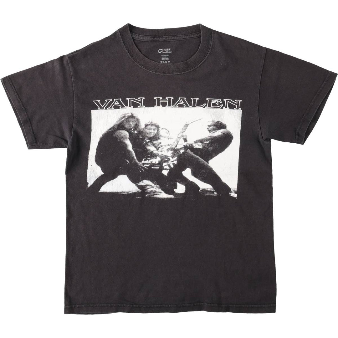 PORT and COMPANY VAN HALEN Band T-shirt (Men's size S) cotton black type Vintage Second Hand
