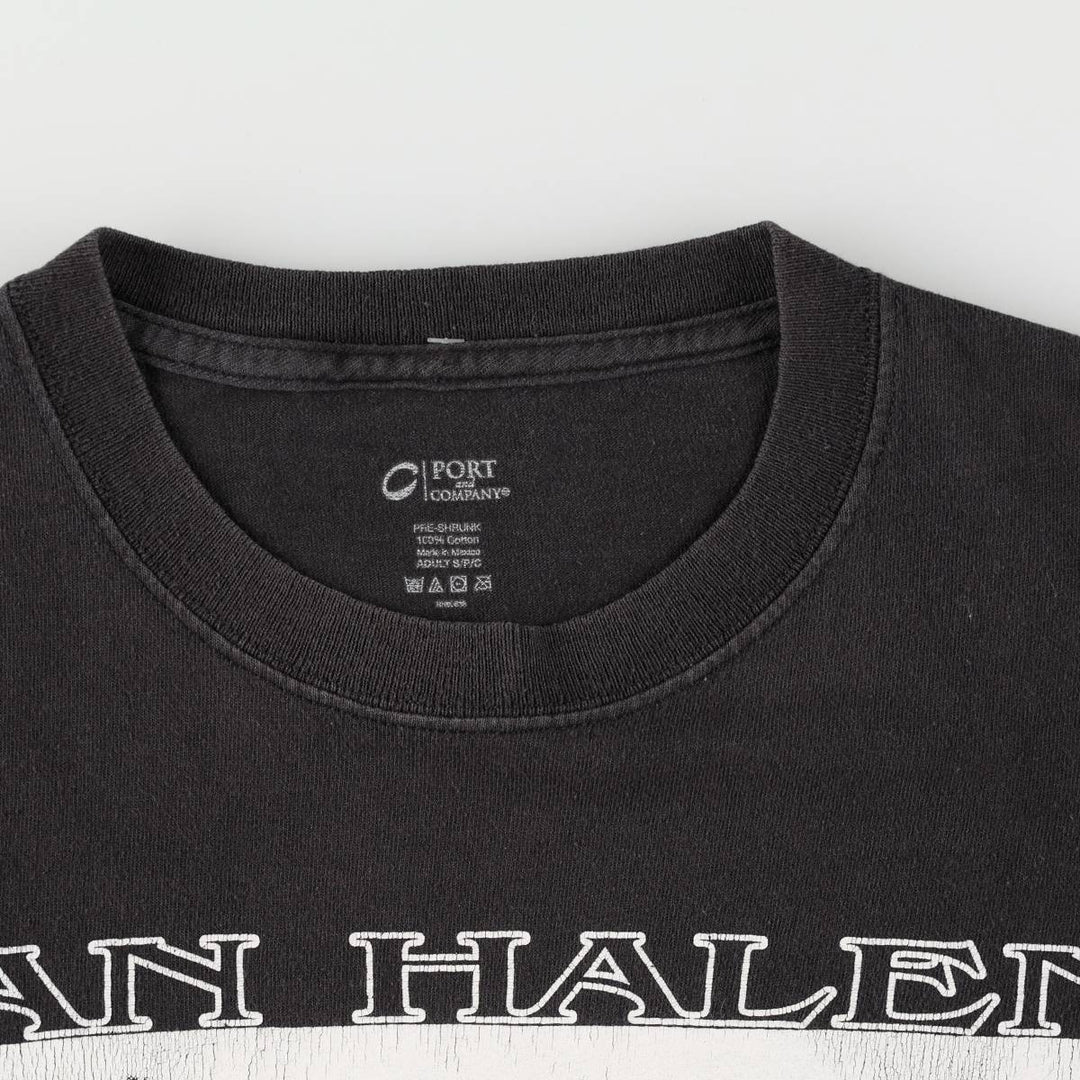 PORT and COMPANY VAN HALEN Band T-shirt (Men's size S) cotton black type Vintage Second Hand