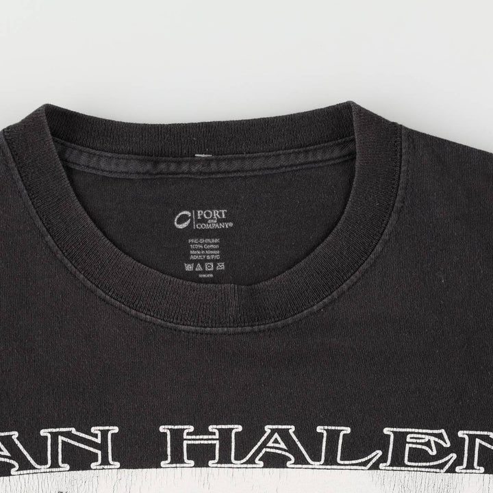 PORT and COMPANY VAN HALEN Band T-shirt (Men's size S) cotton black type Vintage Second Hand