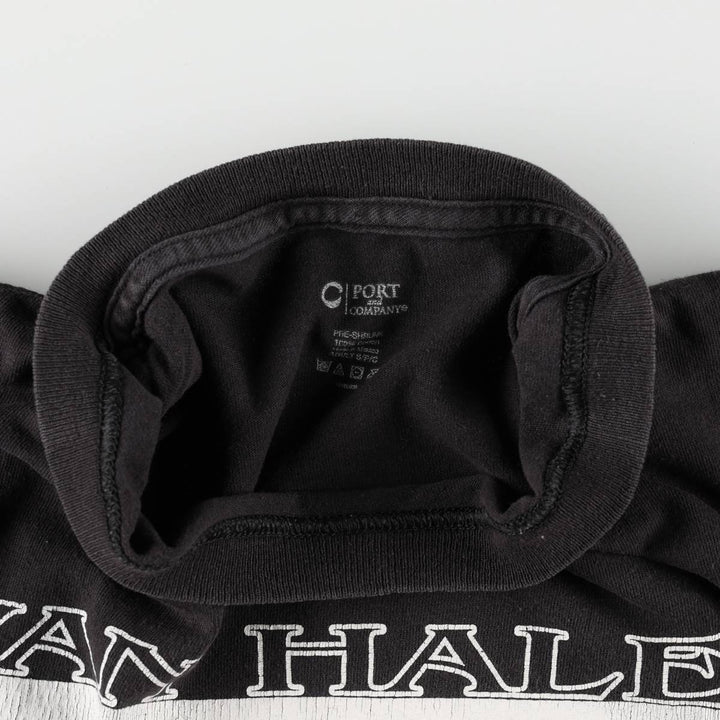 PORT and COMPANY VAN HALEN Band T-shirt (Men's size S) cotton black type Vintage Second Hand