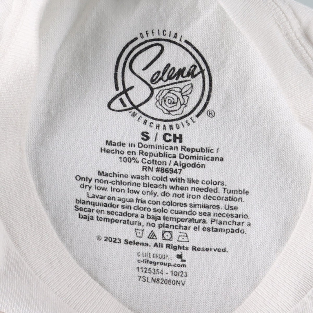 SELENA Selena Band T-Shirt, Women's Size Small cotton white type Vintage Second Hand