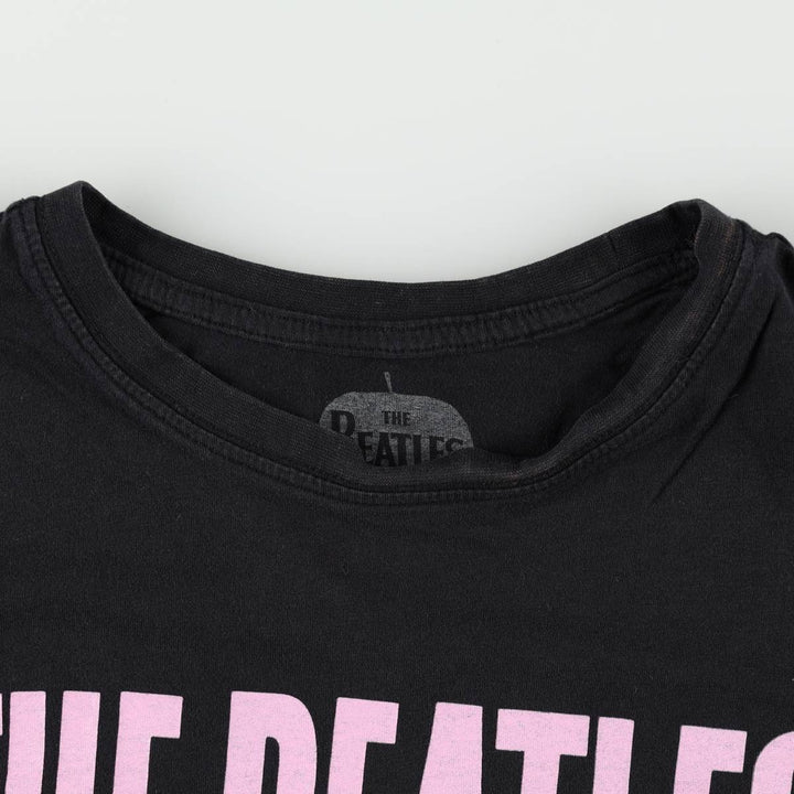 THE BEATLES Band T-shirt, Band T, Men's XS size cotton black type Vintage Second Hand