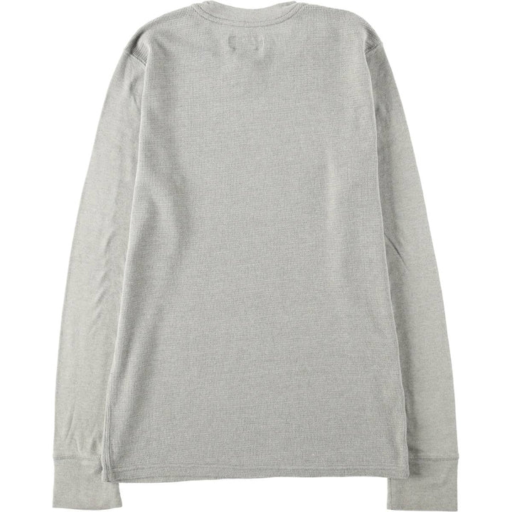 Ralph Lauren POLO RALPH LAUREN Thermal T-shirt, Waffle, Women's Size Small cotton gray type Vintage Second Hand