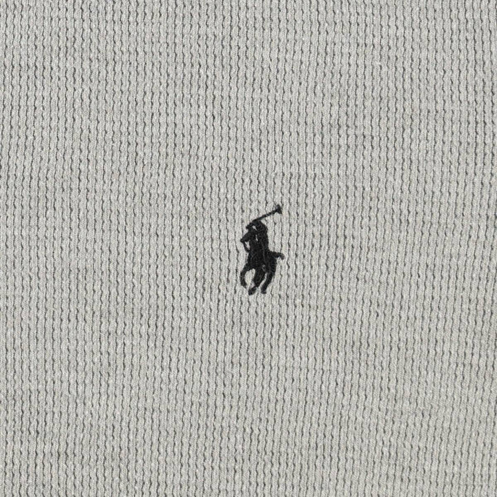 Ralph Lauren POLO RALPH LAUREN Thermal T-shirt, Waffle, Women's Size Small cotton gray type Vintage Second Hand