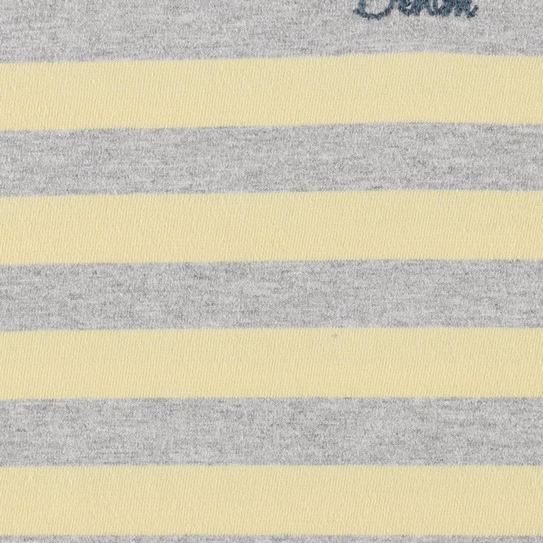 Tommy Hilfiger DENIM Striped Long-Sleeve T-Shirt (Women's Size M) unclear lemon yellow Vintage Second Hand