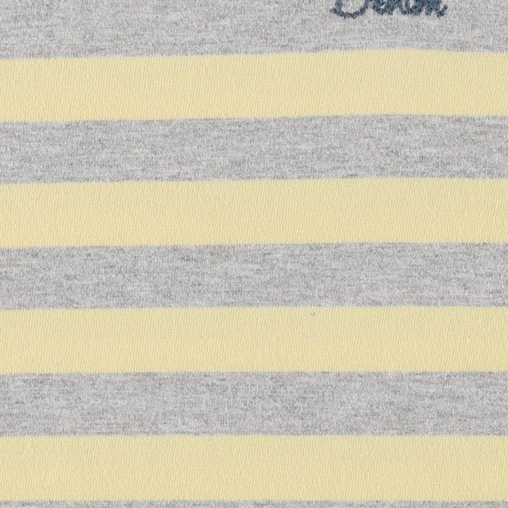 Tommy Hilfiger DENIM Striped Long-Sleeve T-Shirt (Women's Size M) unclear lemon yellow Vintage Second Hand