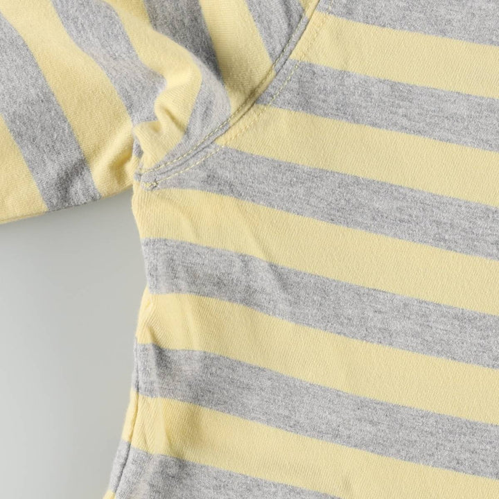Tommy Hilfiger DENIM Striped Long-Sleeve T-Shirt (Women's Size M) unclear lemon yellow Vintage Second Hand