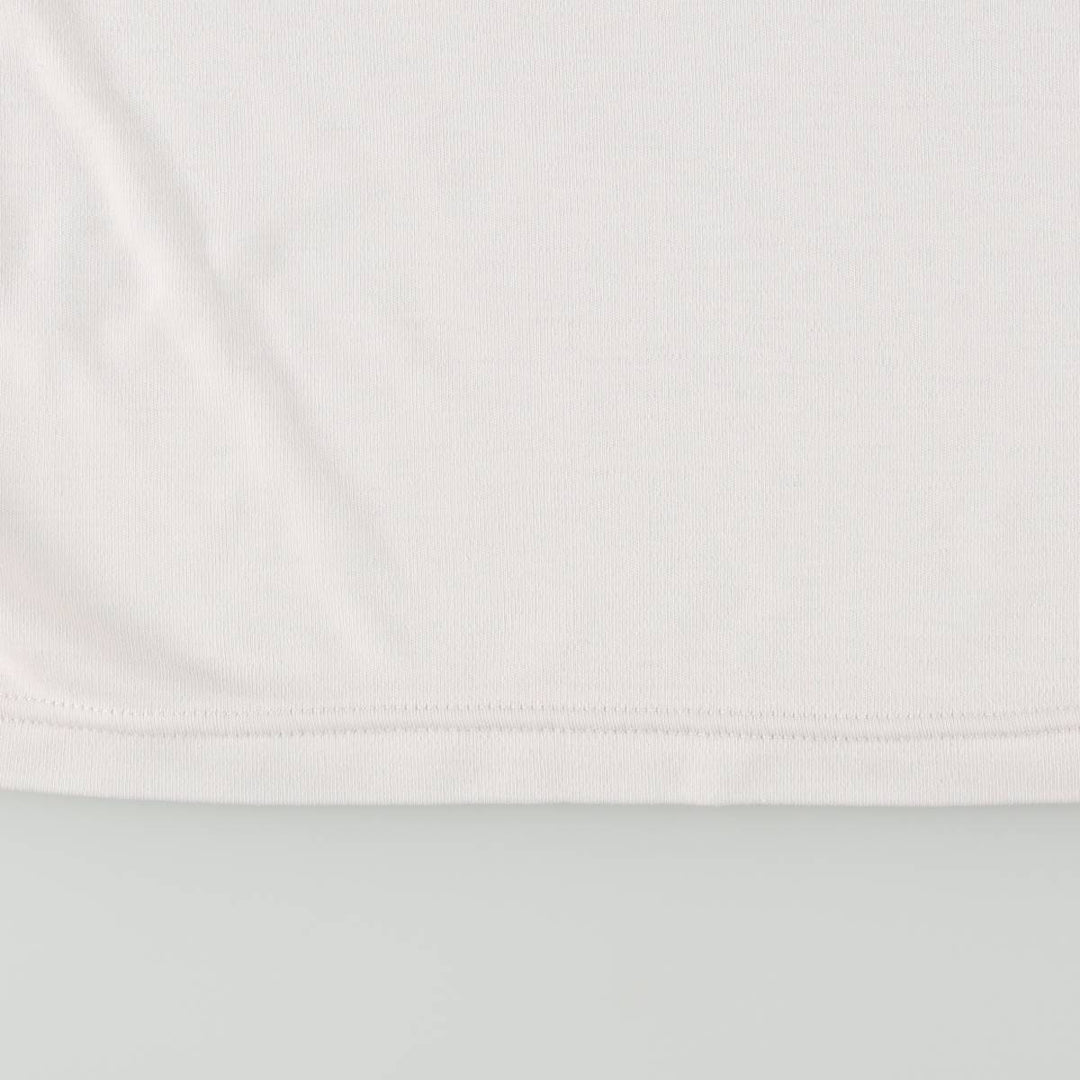 GITANO Smile Long T-Shirt (Women's Size M) polyester white type Vintage Second Hand