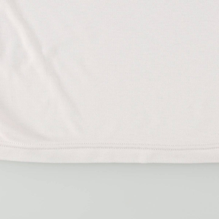 GITANO Smile Long T-Shirt (Women's Size M) polyester white type Vintage Second Hand