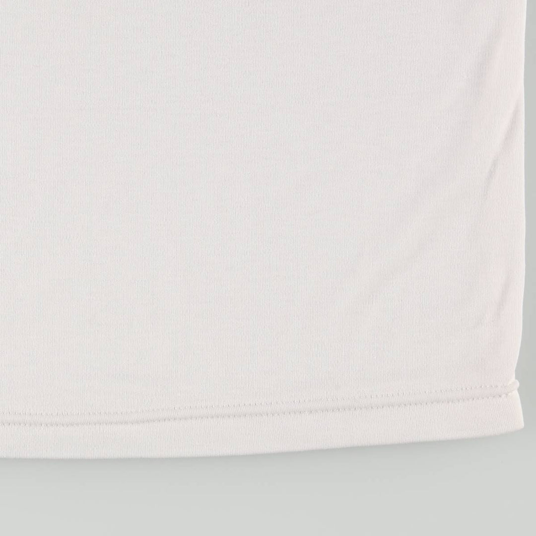 GITANO Smile Long T-Shirt (Women's Size M) polyester white type Vintage Second Hand