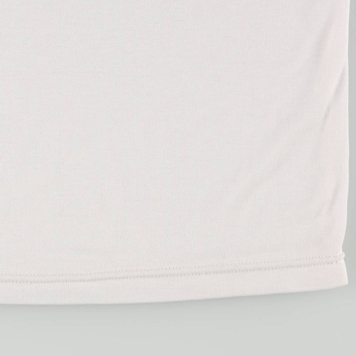 GITANO Smile Long T-Shirt (Women's Size M) polyester white type Vintage Second Hand