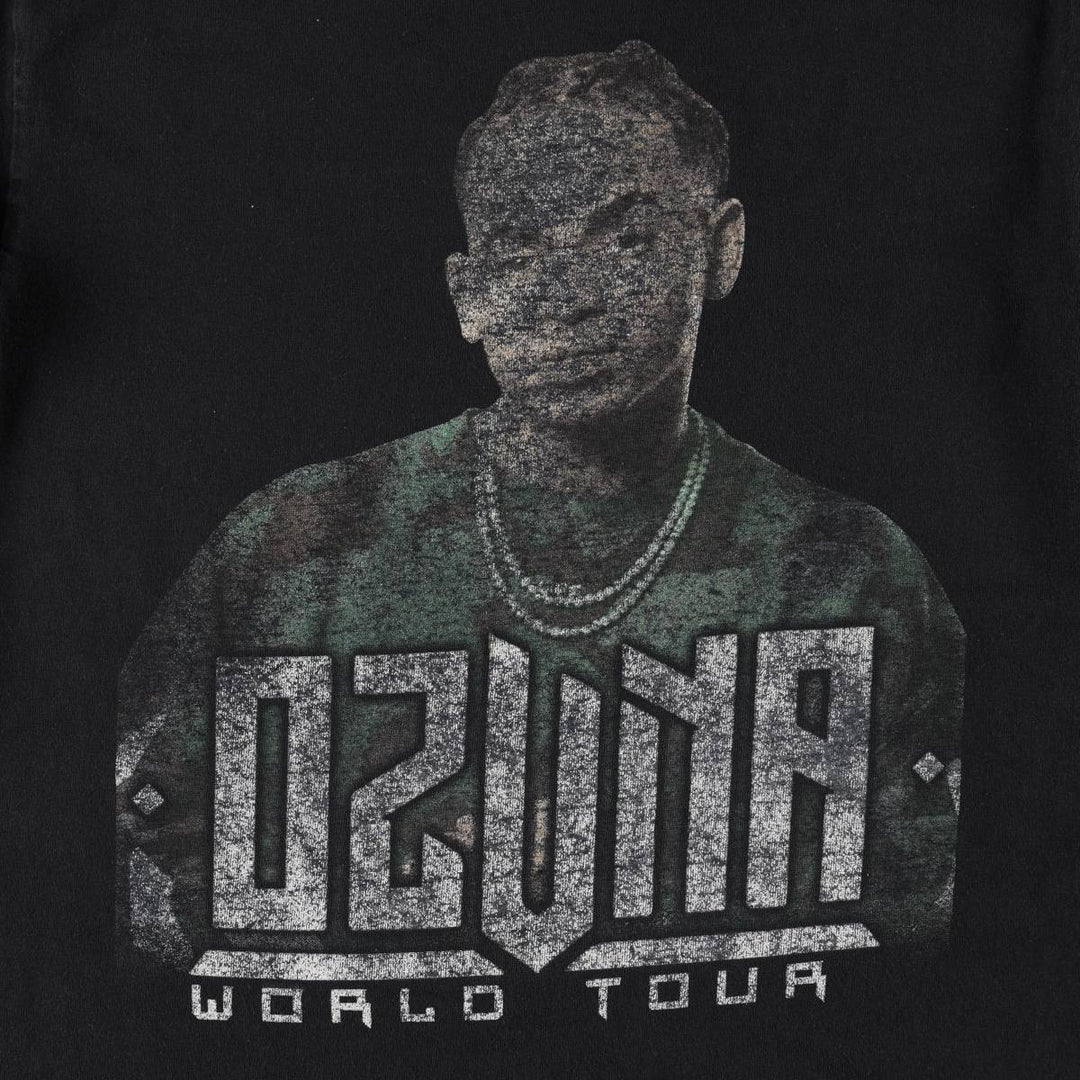 Gildan Ozuna Long-Sleeve Wrap T-Shirt (Men's Size S) cotton black type Vintage Second Hand