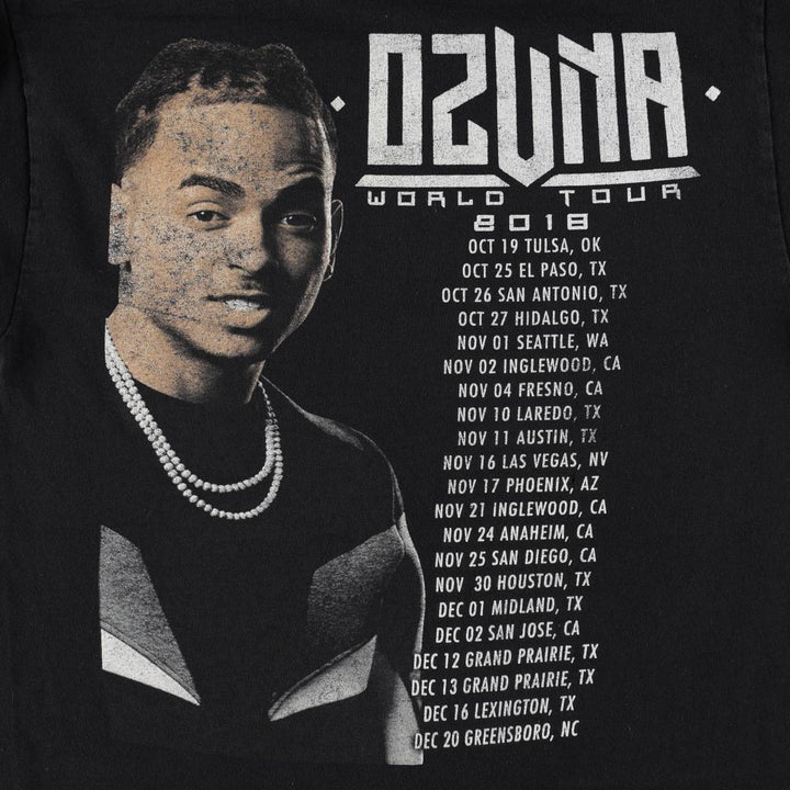 Gildan Ozuna Long-Sleeve Wrap T-Shirt (Men's Size S) cotton black type Vintage Second Hand