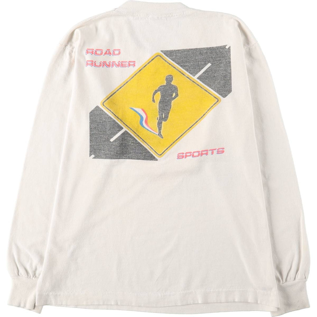 90'S Fruit of the Loom Long-Sleeve T-Shirt, Made in USA, Women's Size S (Equivalent), Vintage cotton white type Vintage Second Hand