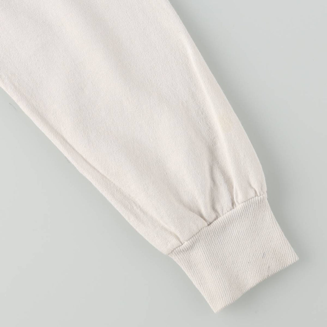 90'S Fruit of the Loom Long-Sleeve T-Shirt, Made in USA, Women's Size S (Equivalent), Vintage cotton white type Vintage Second Hand