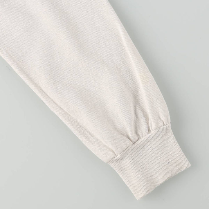 90'S Fruit of the Loom Long-Sleeve T-Shirt, Made in USA, Women's Size S (Equivalent), Vintage cotton white type Vintage Second Hand