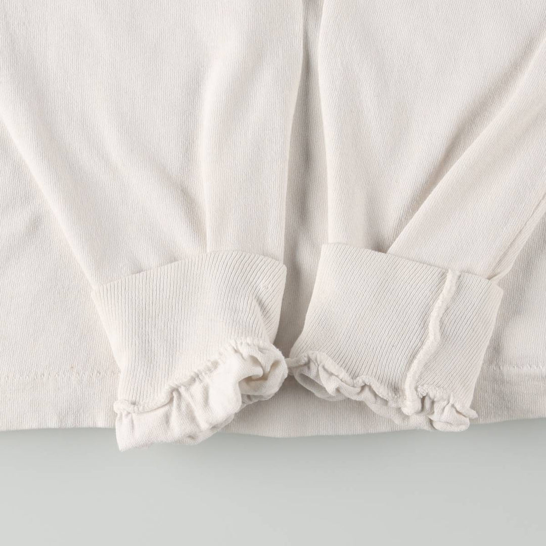 90'S Fruit of the Loom Long-Sleeve T-Shirt, Made in USA, Women's Size S (Equivalent), Vintage cotton white type Vintage Second Hand