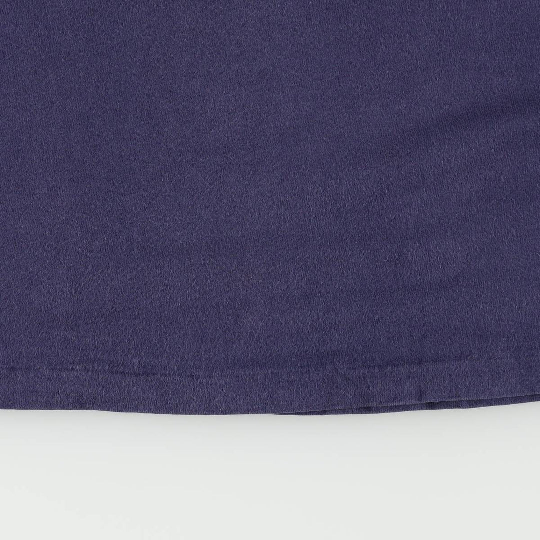 80'S Sportswear Hooded Long-Sleeve T-Shirt, Made in USA, Men's Size S (Equivalent), Vintage cotton navy blue type Vintage Second Hand