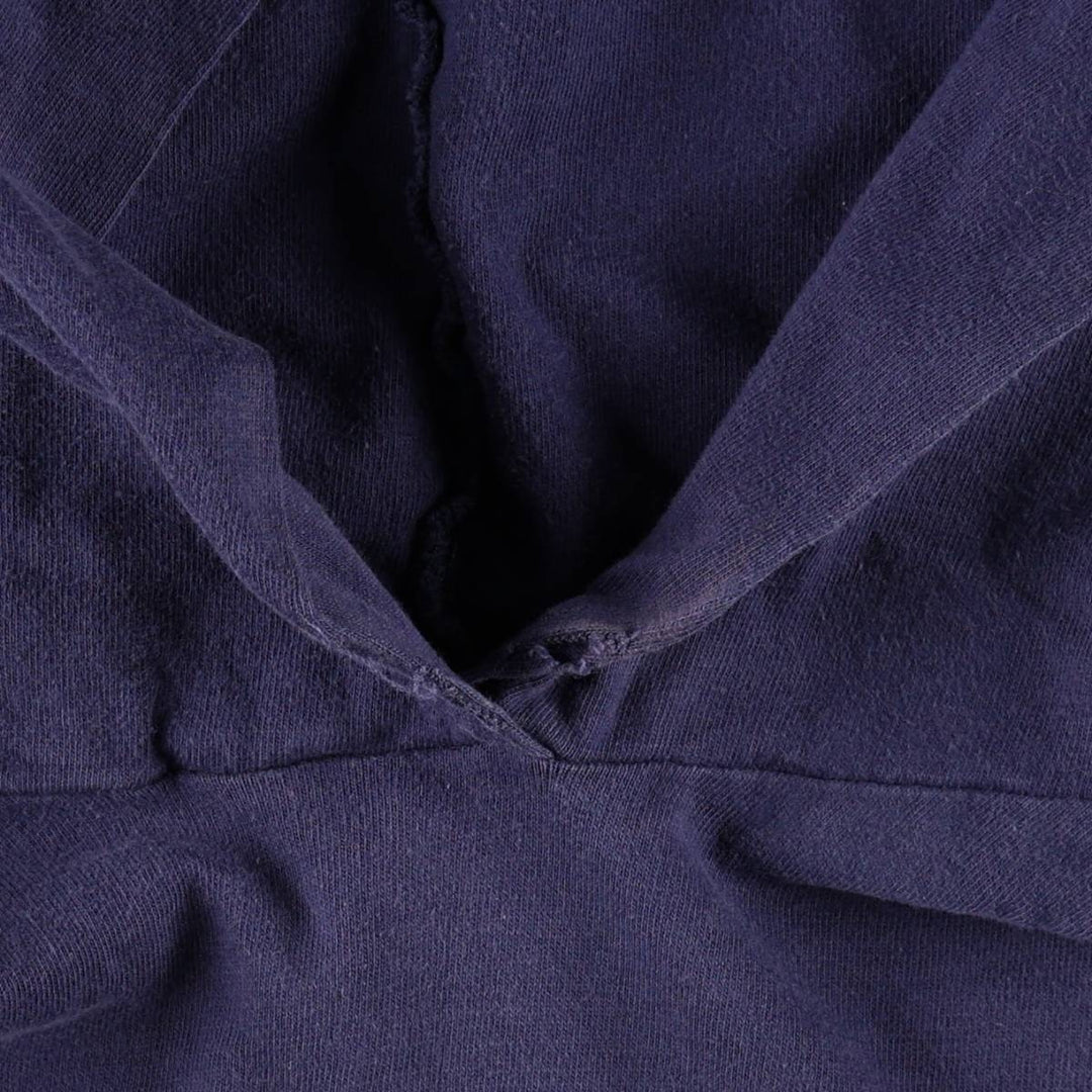 80'S Sportswear Hooded Long-Sleeve T-Shirt, Made in USA, Men's Size S (Equivalent), Vintage cotton navy blue type Vintage Second Hand