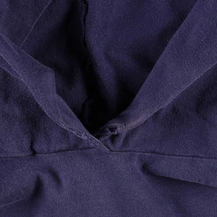 80'S Sportswear Hooded Long-Sleeve T-Shirt, Made in USA, Men's Size S (Equivalent), Vintage cotton navy blue type Vintage Second Hand