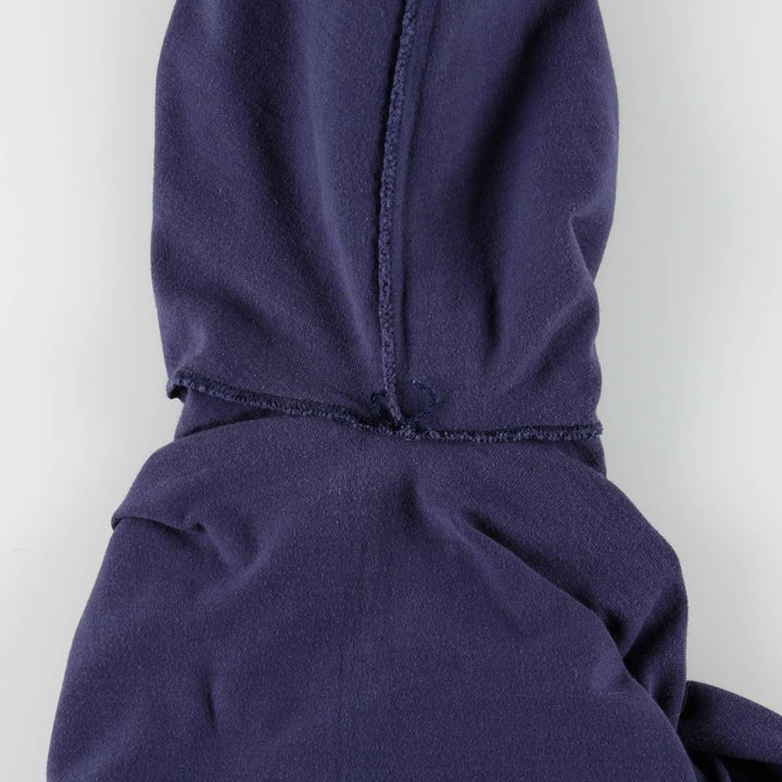 80'S Sportswear Hooded Long-Sleeve T-Shirt, Made in USA, Men's Size S (Equivalent), Vintage cotton navy blue type Vintage Second Hand