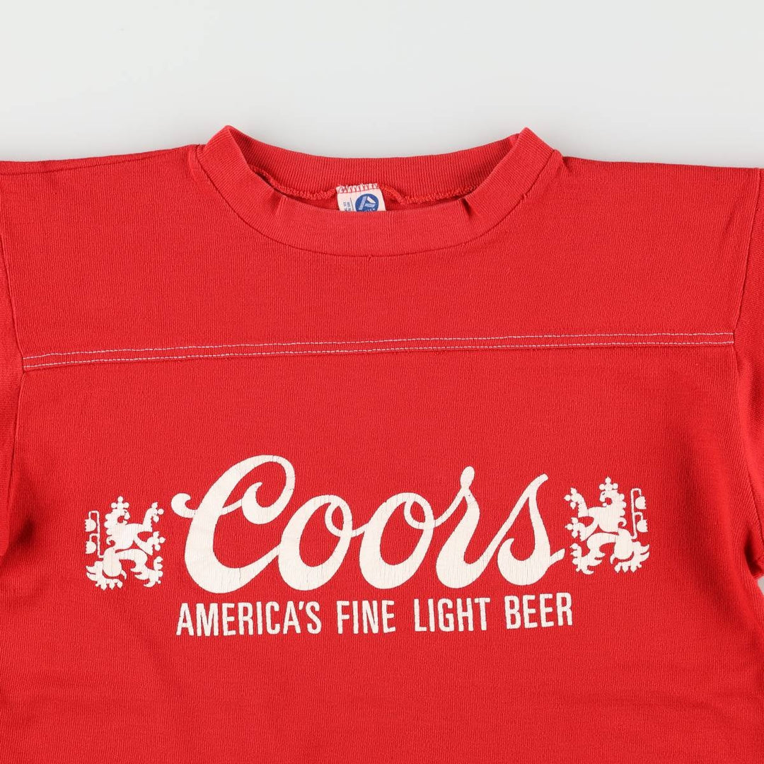 70s-80'S Artex Coors Advertising 3/4 Sleeve Long T-Shirt, Made in USA, Women's Size M (Equivalent), Vintage cotton red type Vintage Second Hand