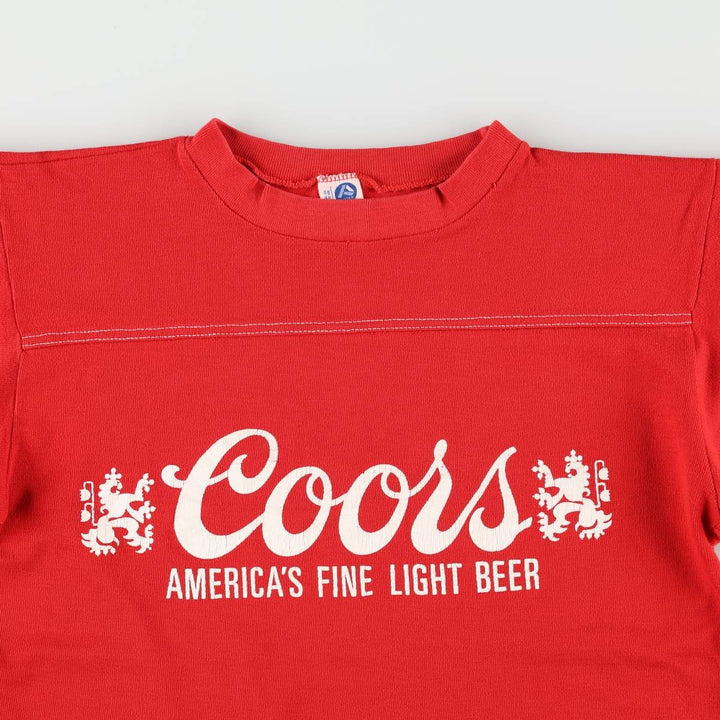70s-80'S Artex Coors Advertising 3/4 Sleeve Long T-Shirt, Made in USA, Women's Size M (Equivalent), Vintage cotton red type Vintage Second Hand