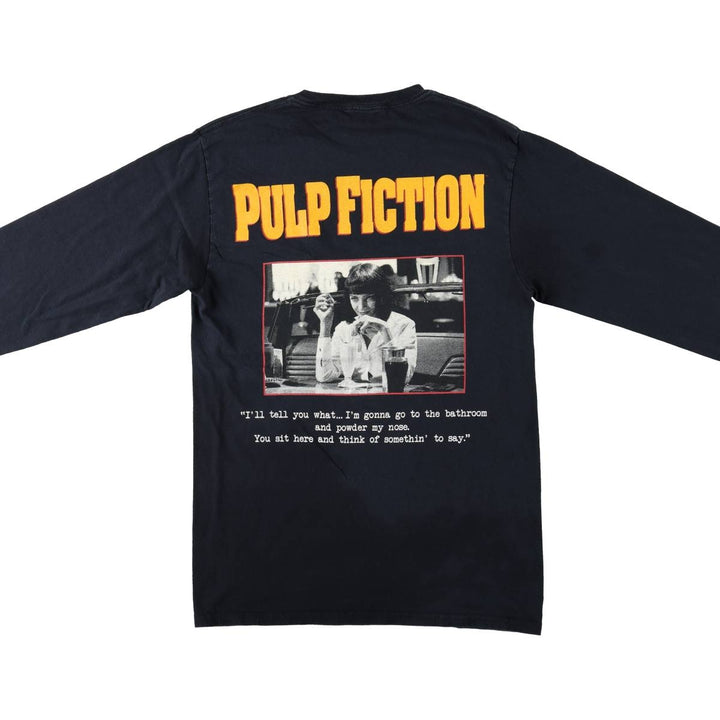 PULP FICTION Pulp Fiction Movie Long Sleeve T-Shirt, Men's Size Small cotton black type Vintage Second Hand