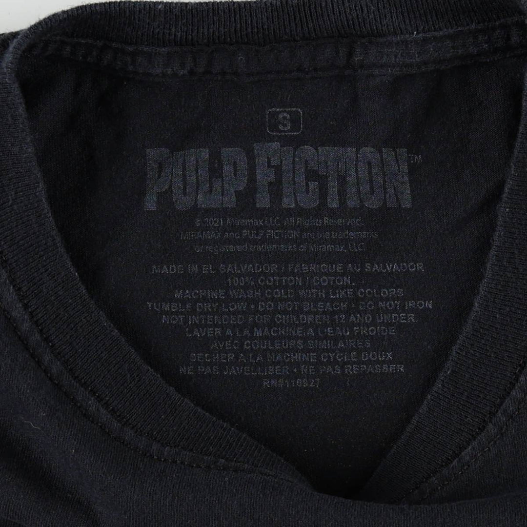 PULP FICTION Pulp Fiction Movie Long Sleeve T-Shirt, Men's Size Small cotton black type Vintage Second Hand