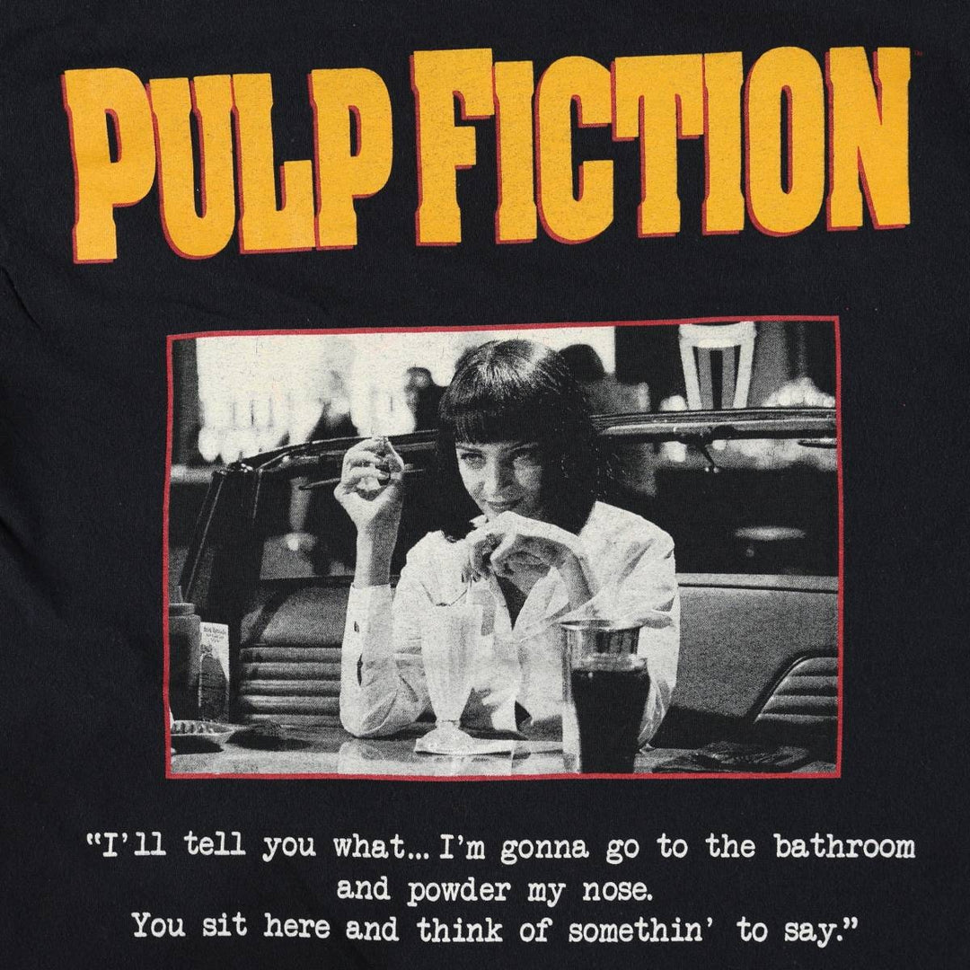 PULP FICTION Pulp Fiction Movie Long Sleeve T-Shirt, Men's Size Small cotton black type Vintage Second Hand