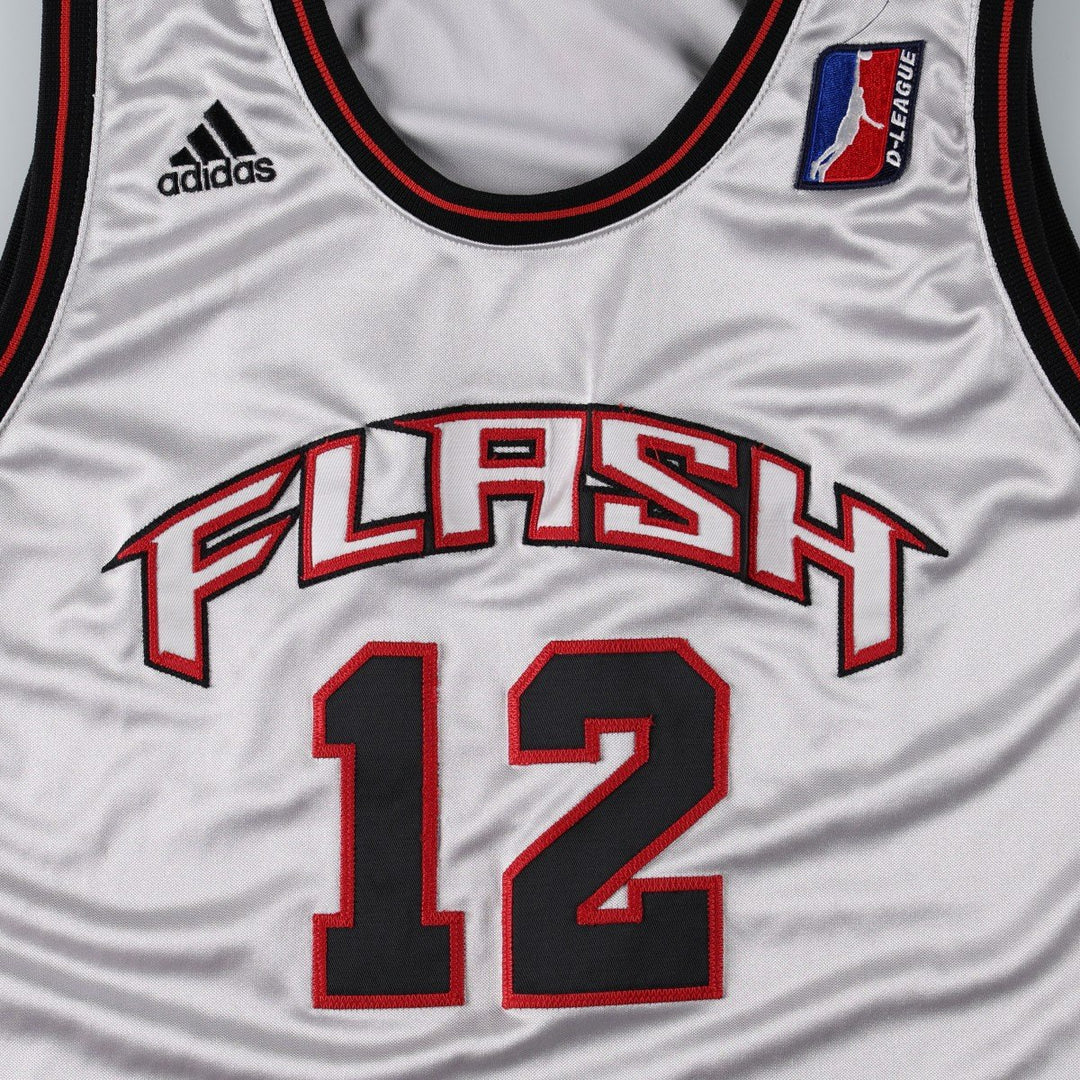 2000'S Adidas CLIMALITE UTAH FLASH game shirt replica uniform (women's size M equivalent) unclear Silver type Vintage Second Hand