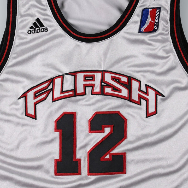 2000'S Adidas CLIMALITE UTAH FLASH game shirt replica uniform (women's size M equivalent) unclear Silver type Vintage Second Hand