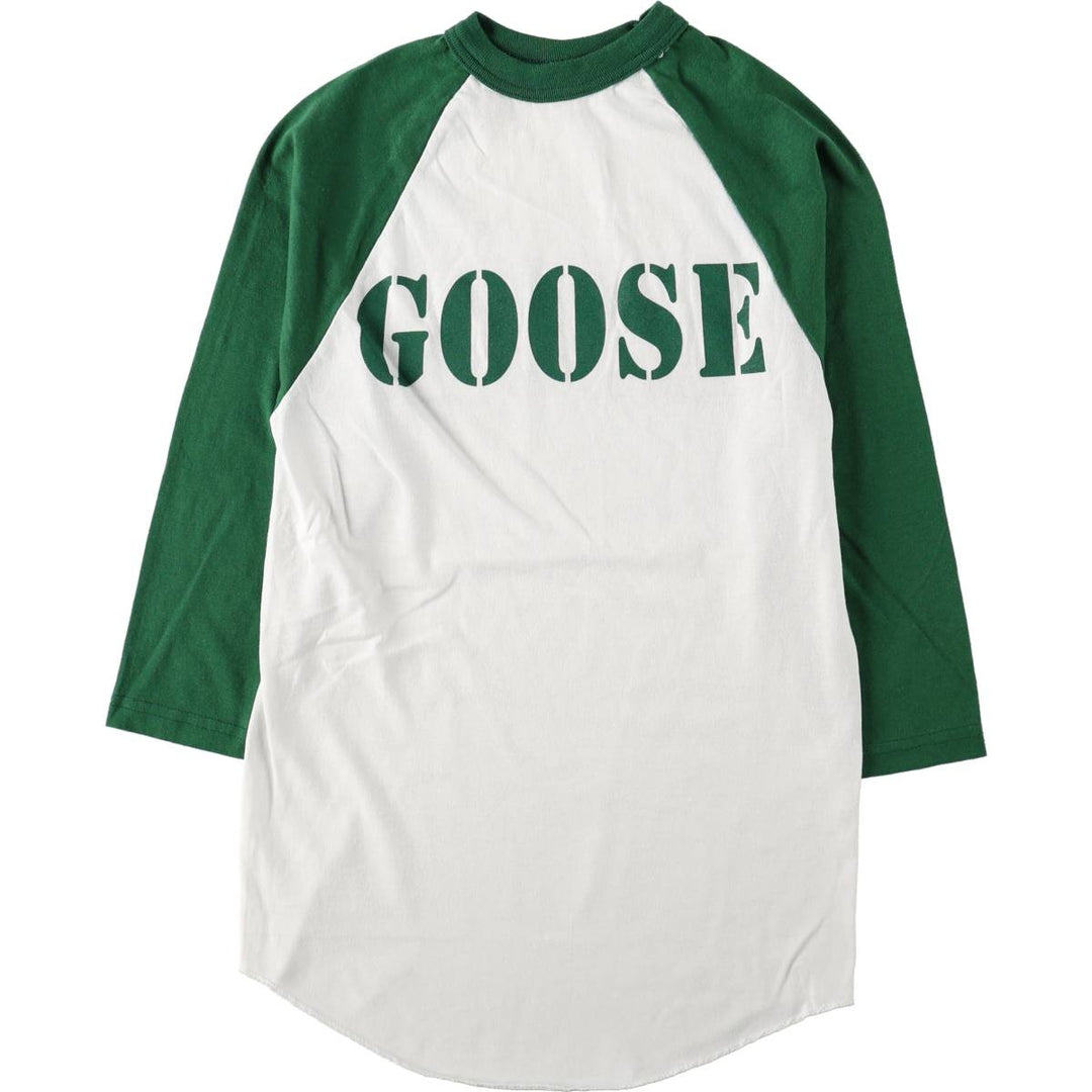 2000'S AUGUSTA 3/4 Sleeve Raglan T-Shirt, Women's Size S (approx.) cotton white type Vintage Second Hand