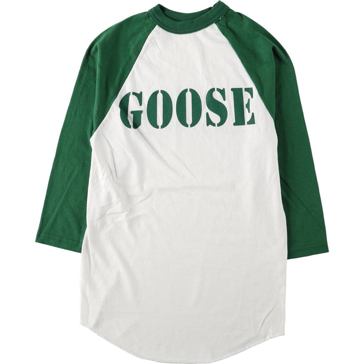2000'S AUGUSTA 3/4 Sleeve Raglan T-Shirt, Women's Size S (approx.) cotton white type Vintage Second Hand