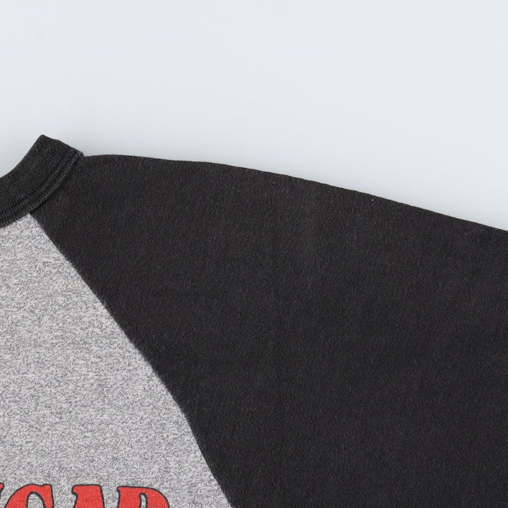 80'S SIGNAL John Mellencamp 3/4 Sleeve Raglan Band T-Shirt, Made in USA, Men's Size S (Equivalent), Vintage polyester gray type Vintage Second Hand