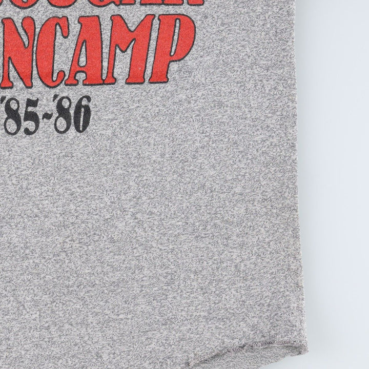 80'S SIGNAL John Mellencamp 3/4 Sleeve Raglan Band T-Shirt, Made in USA, Men's Size S (Equivalent), Vintage polyester gray type Vintage Second Hand