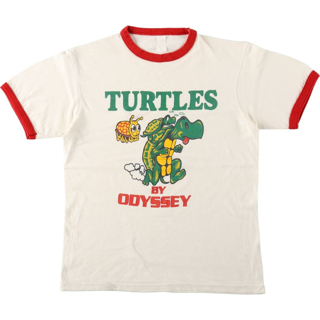 Ringer T-shirt, Women's Size M (approx.), Vintage unclear white type Vintage Second Hand