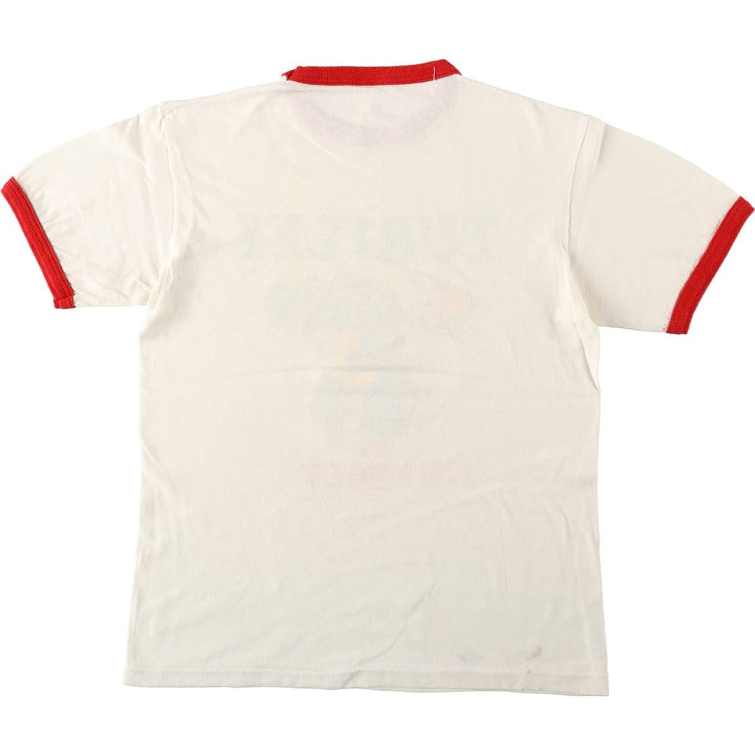Ringer T-shirt, Women's Size M (approx.), Vintage unclear white type Vintage Second Hand