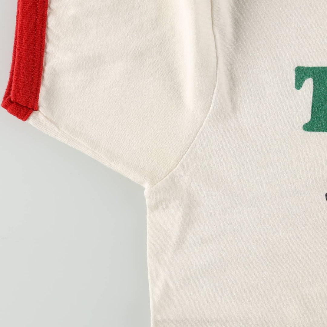 Ringer T-shirt, Women's Size M (approx.), Vintage unclear white type Vintage Second Hand