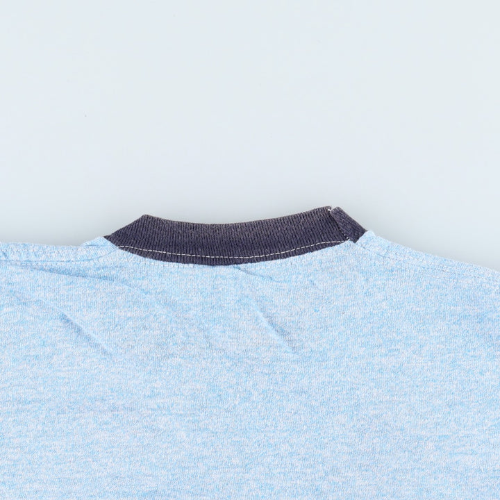70'S Sportswear Ringer T-Shirt, Made in USA, Men's Size M (Equivalent), Vintage cotton blue type Vintage Second Hand