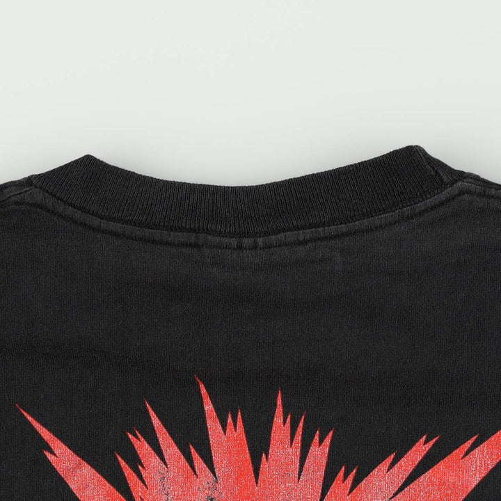 90'S TAG Looney Tunes Wile E. Coyote Character Print T-Shirt, Made in USA, Women's Size M (approx.), Vintage cotton black type Vintage Second Hand