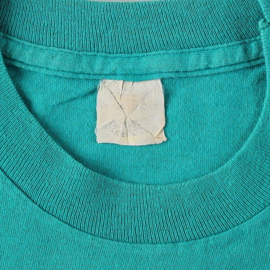 Vintage Printed T-shirt, Women's Size S unclear turquoise blue Vintage Second Hand