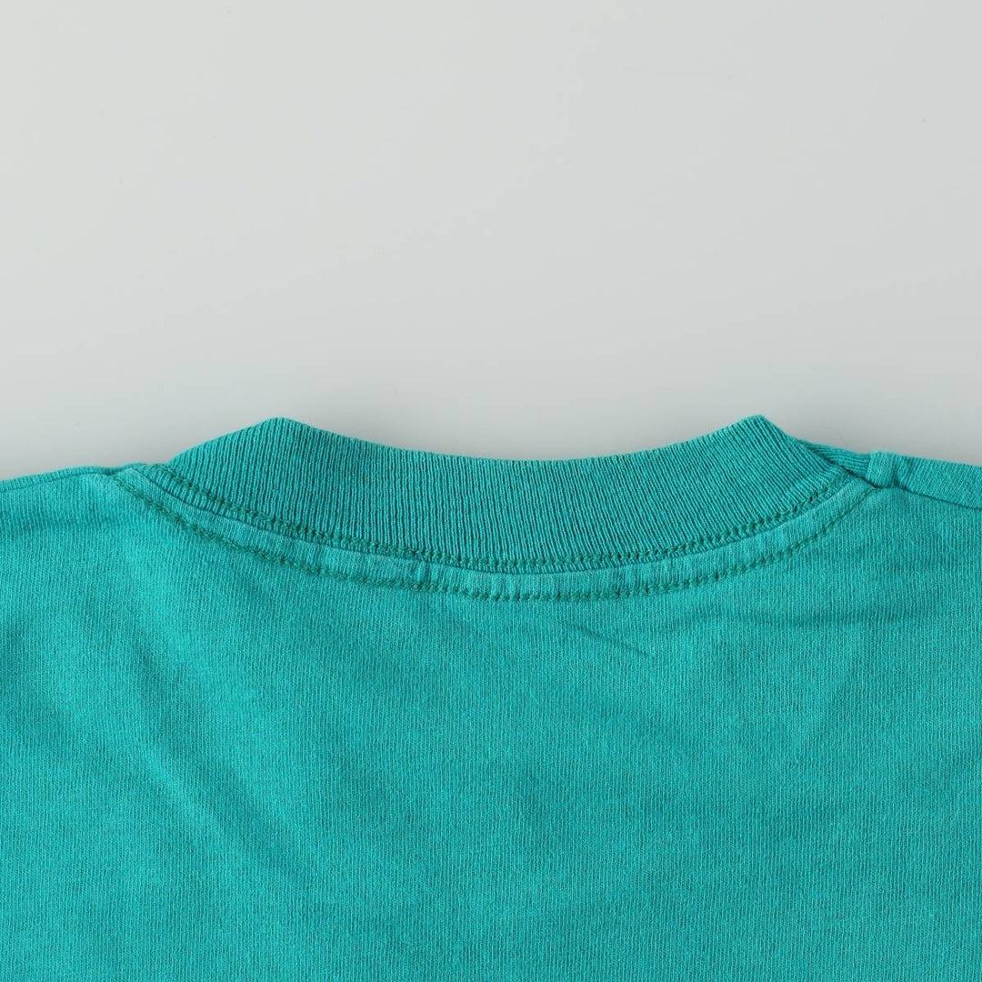 Vintage Printed T-shirt, Women's Size S unclear turquoise blue Vintage Second Hand