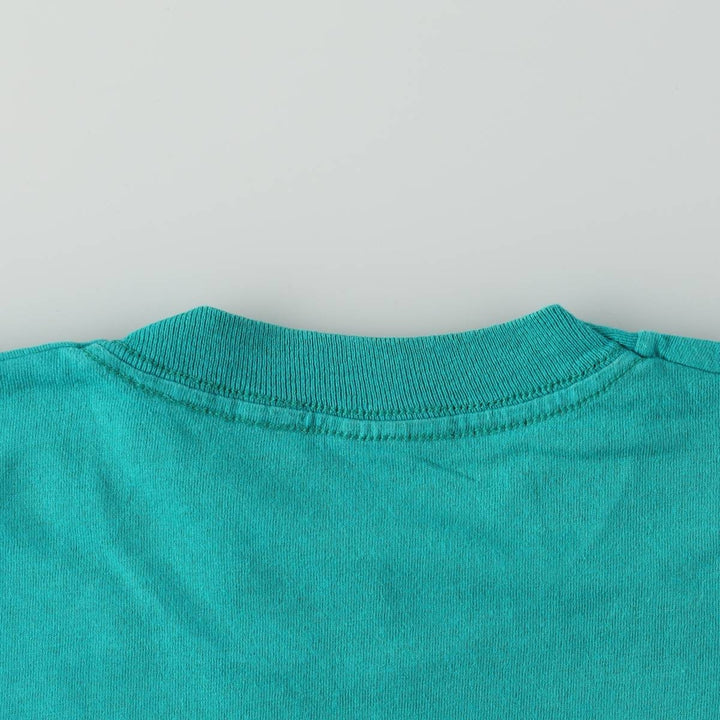 Vintage Printed T-shirt, Women's Size S unclear turquoise blue Vintage Second Hand