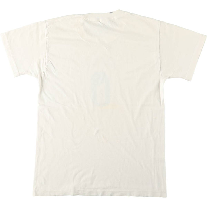 80s-90'S JOCKEY print T-shirt, Made in USA, Men's size M (approx.), Vintage cotton white type Vintage Second Hand