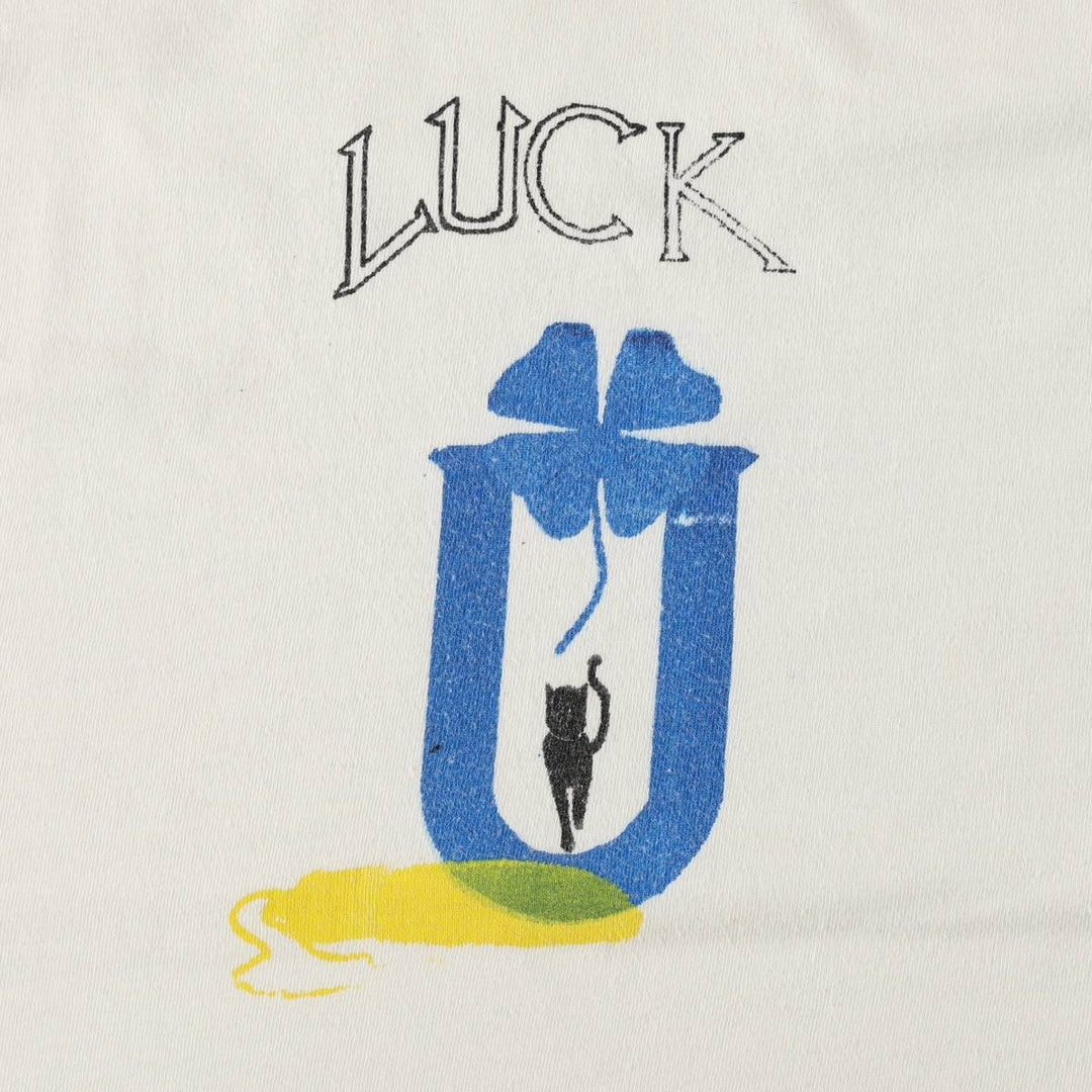 80s-90'S JOCKEY print T-shirt, Made in USA, Men's size M (approx.), Vintage cotton white type Vintage Second Hand