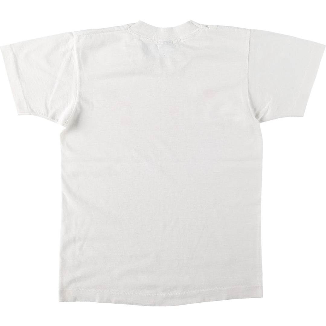 80'S printed T-shirt, women's size S equivalent, vintage. unclear white type Vintage Second Hand