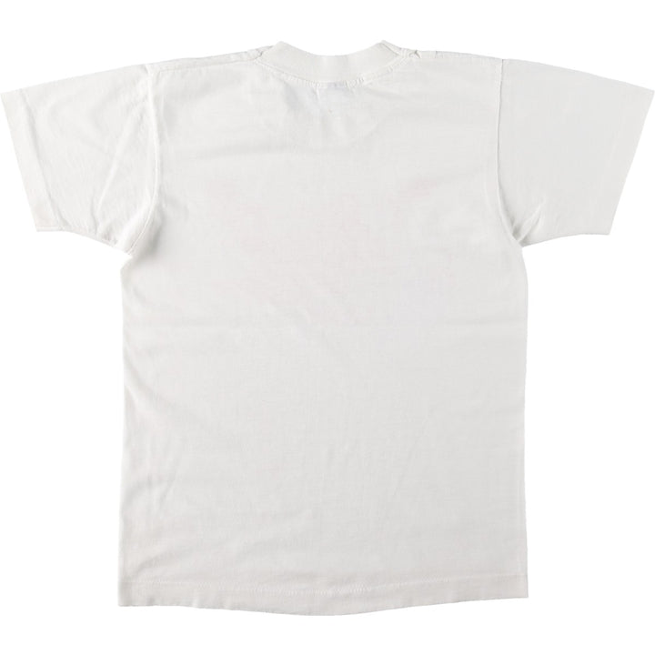 80'S printed T-shirt, women's size S equivalent, vintage. unclear white type Vintage Second Hand